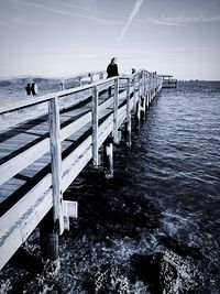 Pier on sea