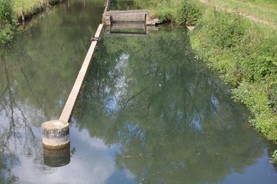 High angle view of water