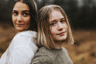 Portrait of beautiful woman