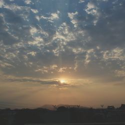 Scenic view of sky during sunset