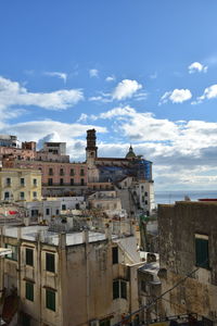 Panoramic view of atrani, an old city in amalfi coast. 