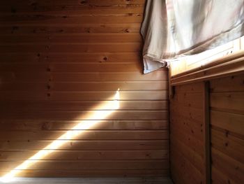 Sunlight falling on floor in house