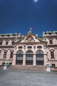 Low angle view of historical building