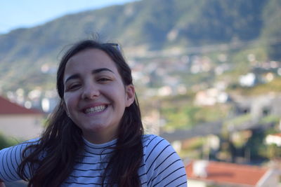 Portrait of beautiful young woman