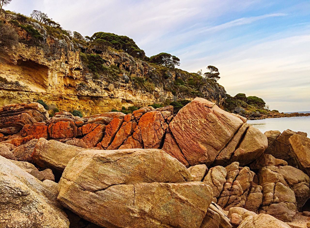 Lichen rock