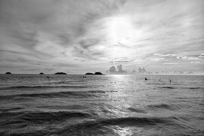 Scenic view of sea against sky