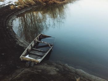 Scenic view of calm lake