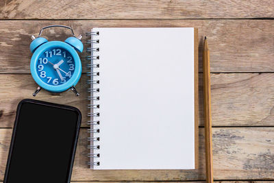 High angle view of pen on table