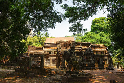 House with trees in background