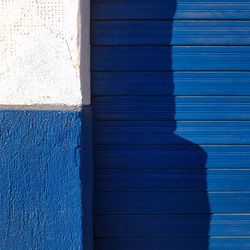 Close-up of blue door