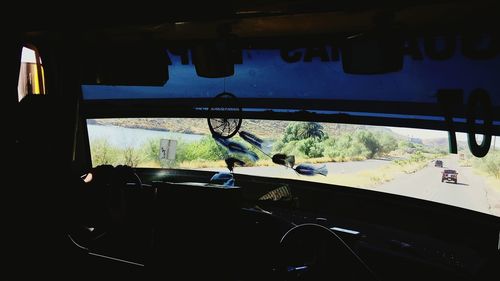 Close-up of car window