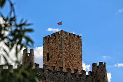 Low angle view of buildings against sky