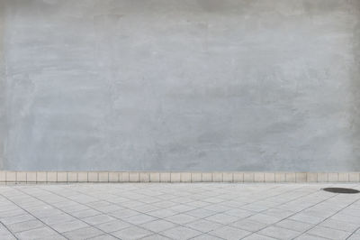 Footpath against wall