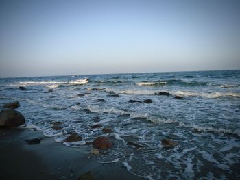 Scenic view of sea against sky