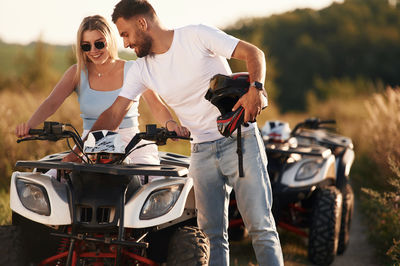 Atv Man Woman