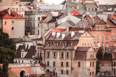 Residential buildings in city