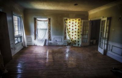 Interior of abandoned home