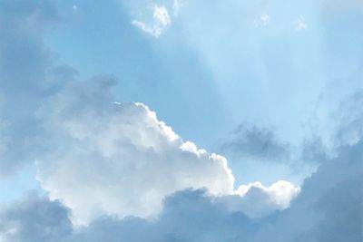 Low angle view of clouds in sky