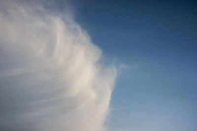 Low angle view of clouds in sky