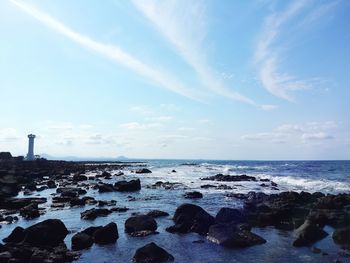 Scenic view of sea against sky