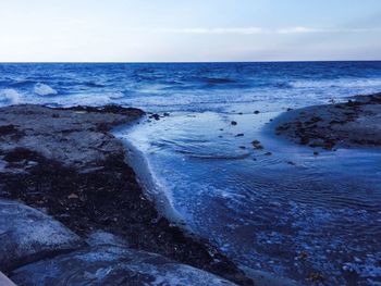 Scenic view of sea against sky