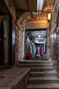 Interior of abandoned building