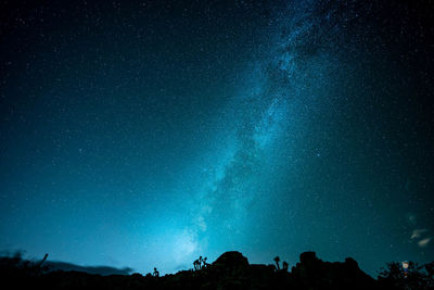 Low angle view of star field at night