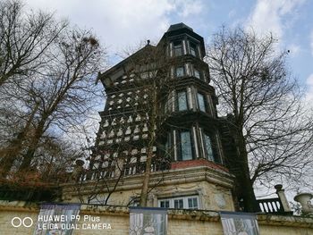 Low angle view of historic building against sky