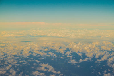 Aerial view of cloudscape against sky