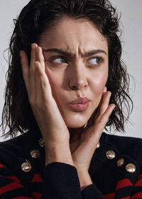 Close-up of young woman