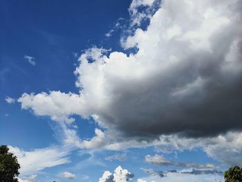 Low angle view of clouds in sky