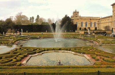 Fountain in front of built structure