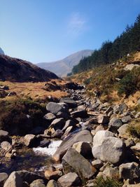 Rocks on mountain