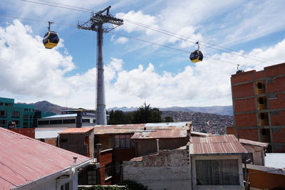 Low angle view of buildings against sky