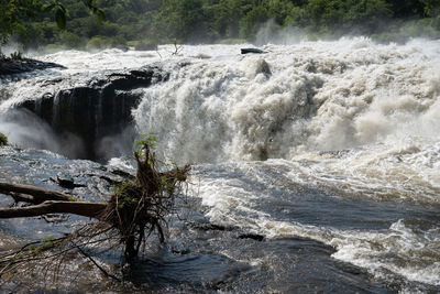 Panoramic scenic view of the murchison falls, uganda