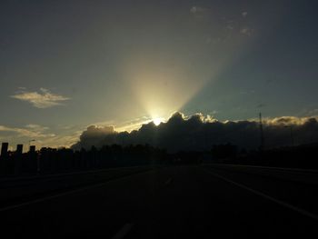 Road passing through landscape