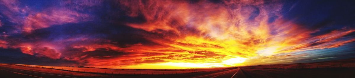 Scenic view of sky during sunset