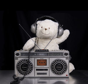 Close-up of stuffed toy on table