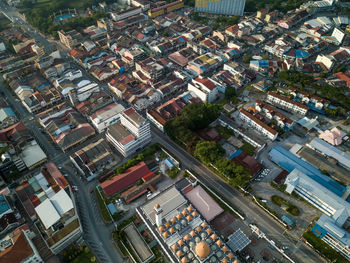 High angle view of cityscape