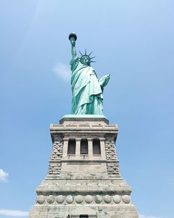 Low angle view of statue