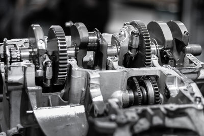 Close-up of machine part