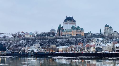 Quebec old town view from the river