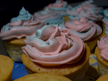 Close-up of cupcakes