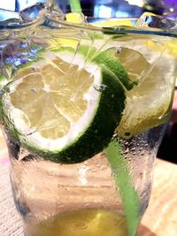 Close-up of drink on table