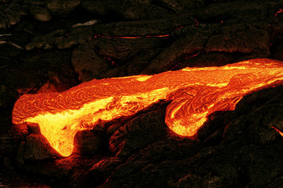 Close-up of bonfire