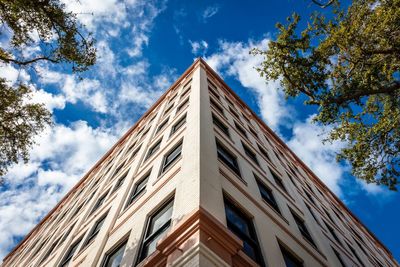 Low angle view of building against sky
