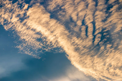 Low angle view of clouds in sky