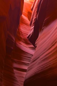 Low angle view of rock formation