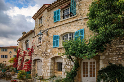 Low angle view of old building