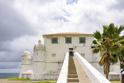 Entrance to the historic fortress of monte serrat built in salvador, bahia at 17th century